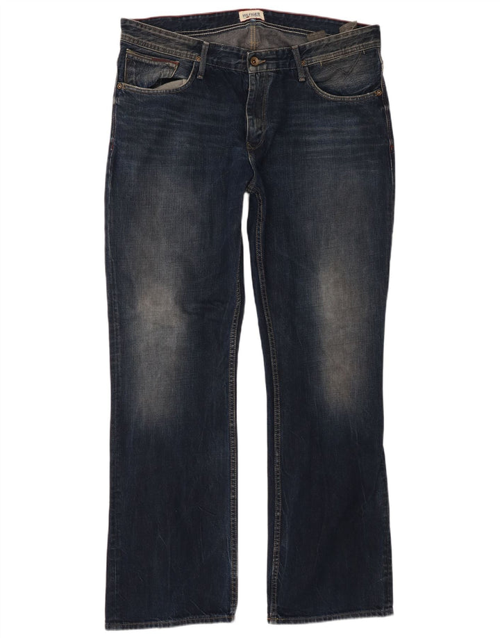 Tommy Hilfiger Herren Bootcut Jeans W38 L34 Marineblau Baumwolle