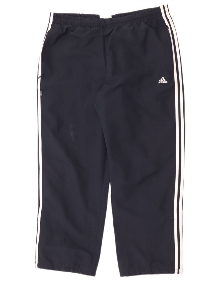 Adidas Herren-Trainingshose, groß, marineblau, Polyester
