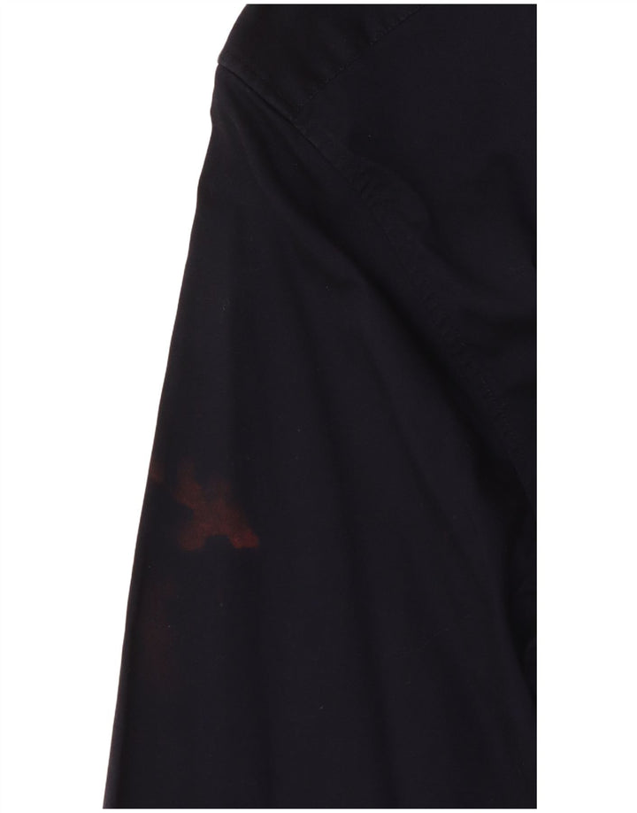 Calvin Klein Herren-Hemd, tailliert, Größe 39, 15 1/2, mittelgroß, marineblau, Baumwolle