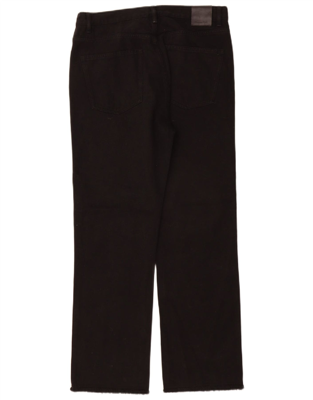 Massimo Dutti Damen High Rise Straight Jeans EU 40 Medium W30 L29 Schwarz