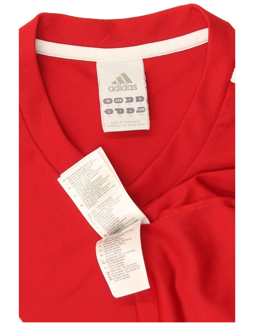 Adidas Herren Climalite T-Shirt Top Small Rot Polyester