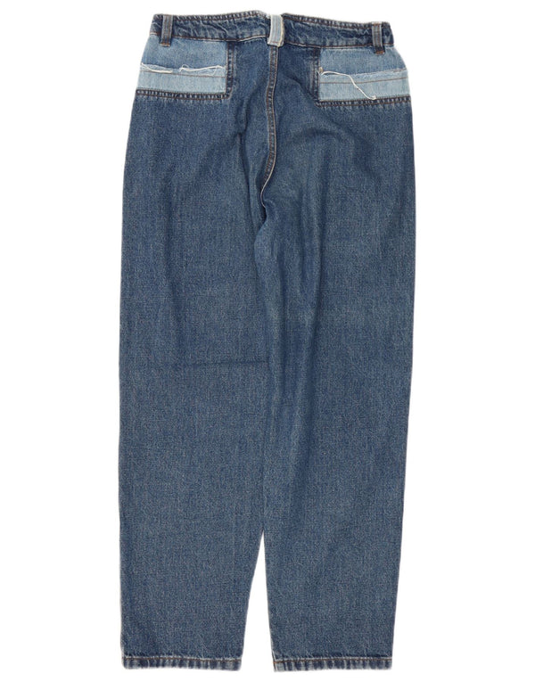 Zara Damen High Rise Loose Jeans EU 36 XS W26 L27 Blau