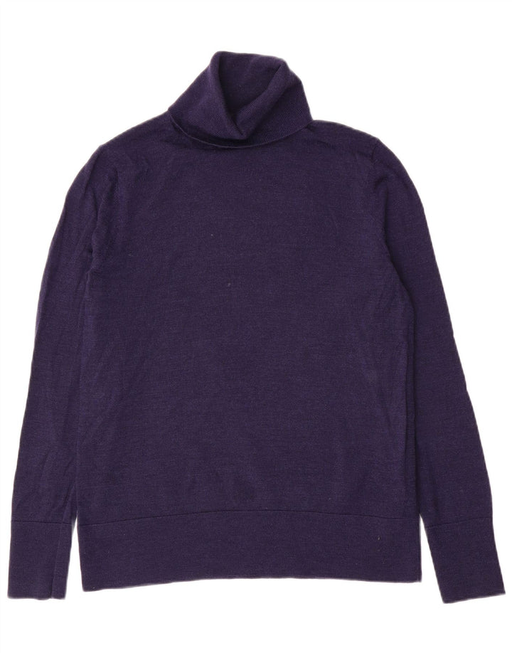 Gap Herren-Rollkragenpullover aus mittelblauer Wolle in Marineblau