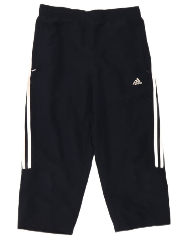 Adidas Capri-Trainingshose für Damen, UK 10, Größe S, Marineblau, Polyester