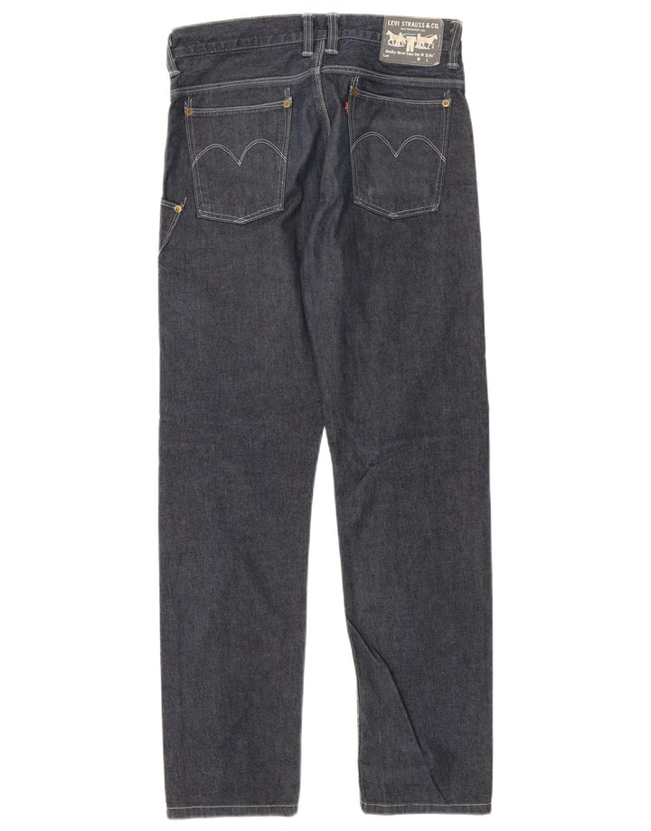 Levi's Herren Straight Jeans W29 L34 Marineblaue Baumwolle