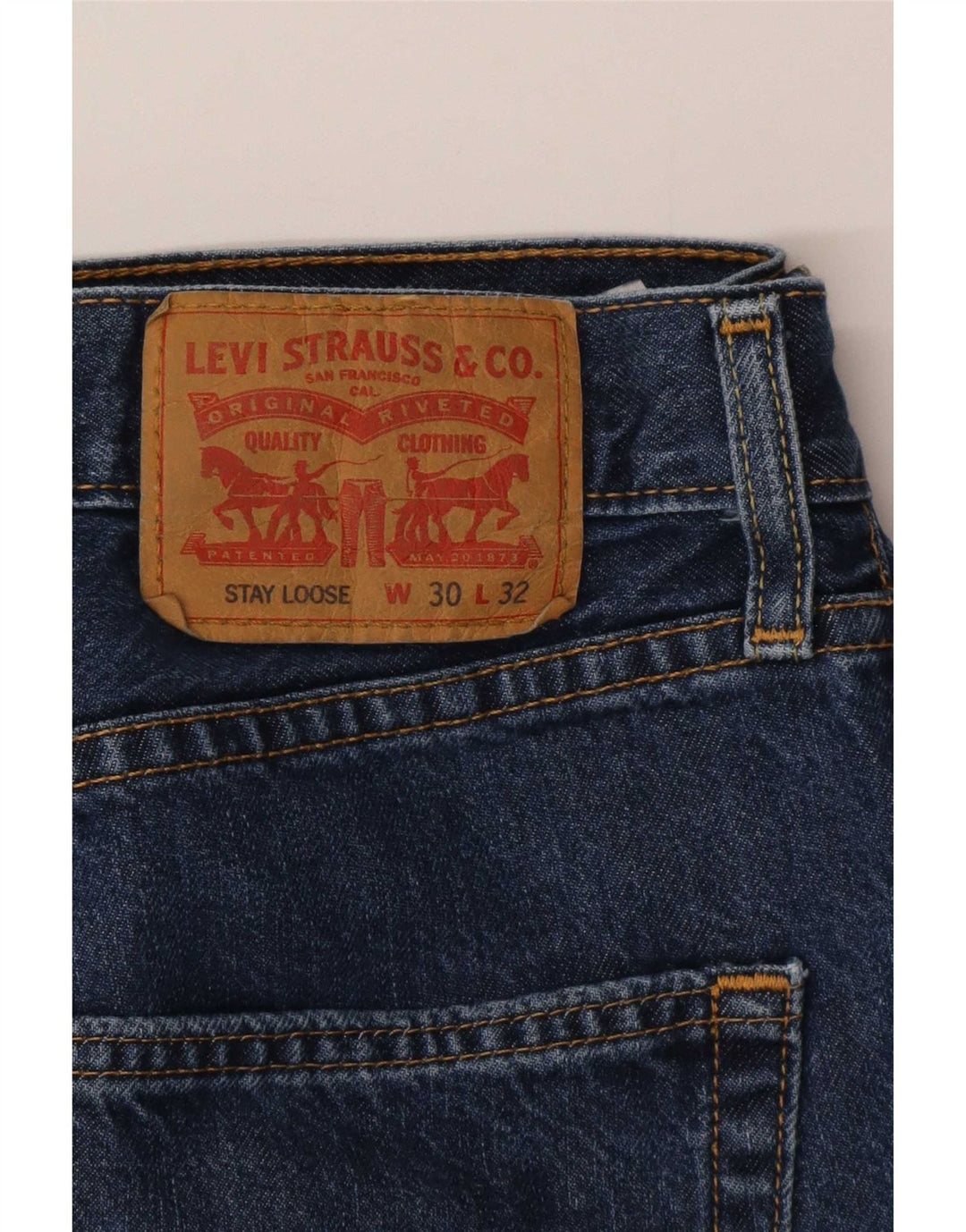 Levi's Herren Loose Jeans W30 L32 Blaue Baumwolle
