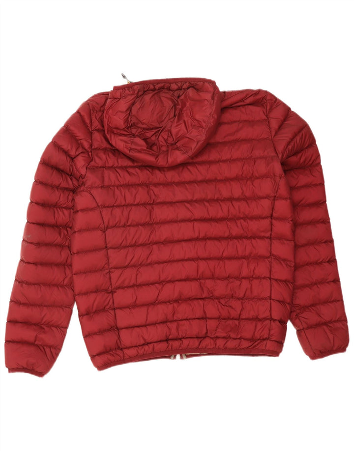 Ciesse Piumini Herren-Jacke mit Kapuze, gepolstert, EU 50, mittleres Burgunderrot