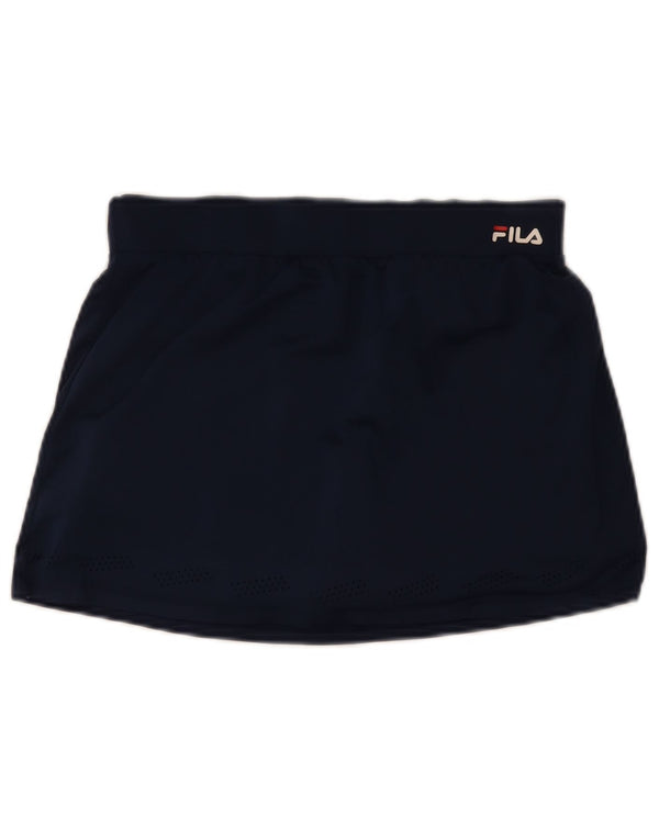Fila Damen Tennisrock UK 10 Small Marineblau Polyester