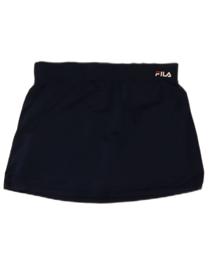 Fila Damen Tennisrock UK 10 Small Marineblau Polyester