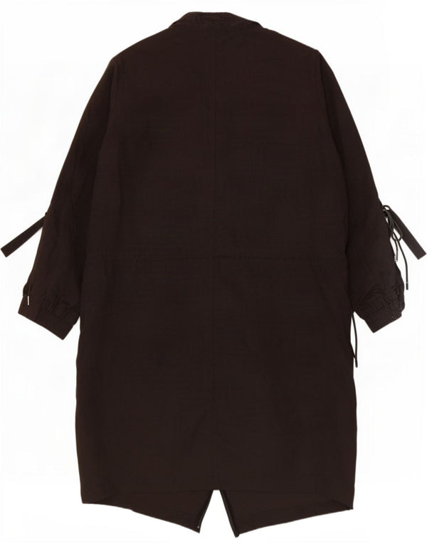Zara Damen Mantel mit 3/4-Ärmeln, UK 6, XS, Schwarz, Polyester
