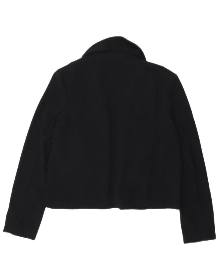 MARKS & SPENCER Offene Damen-Blazerjacke UK 12 Mittelschwarzes Polyester