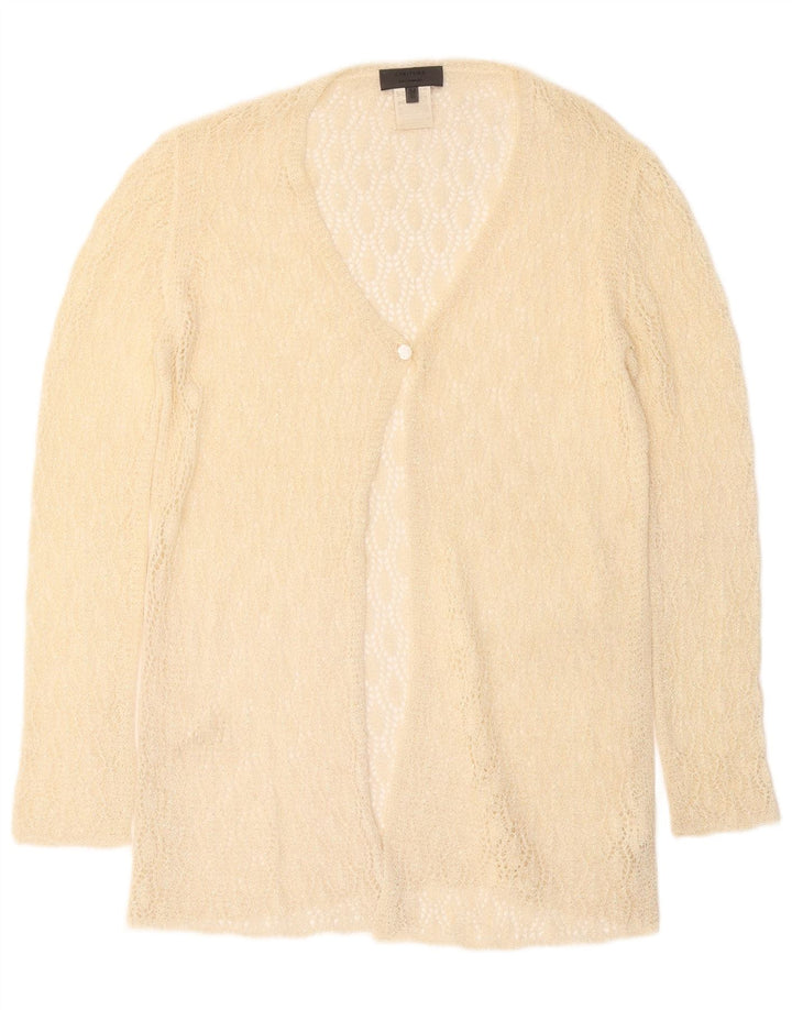 Durchsichtiger Damen-Cardigan von Les Copains IT 42 Medium Off White