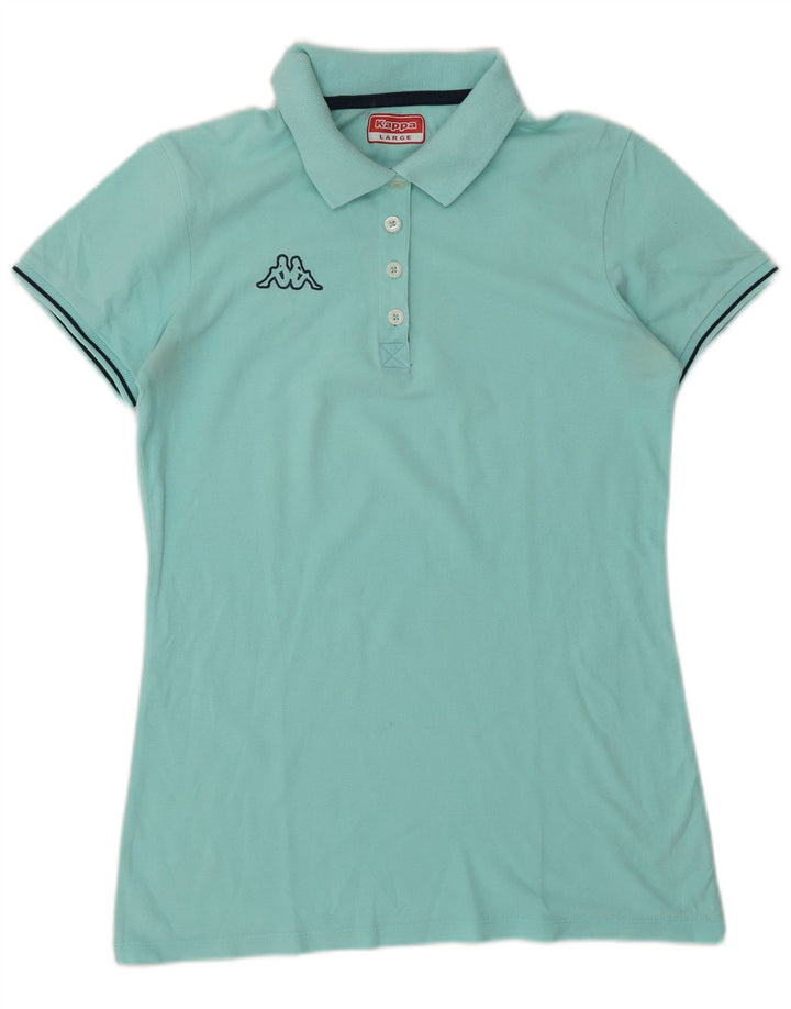 Kappa Damen Poloshirt UK 14 Large Türkis