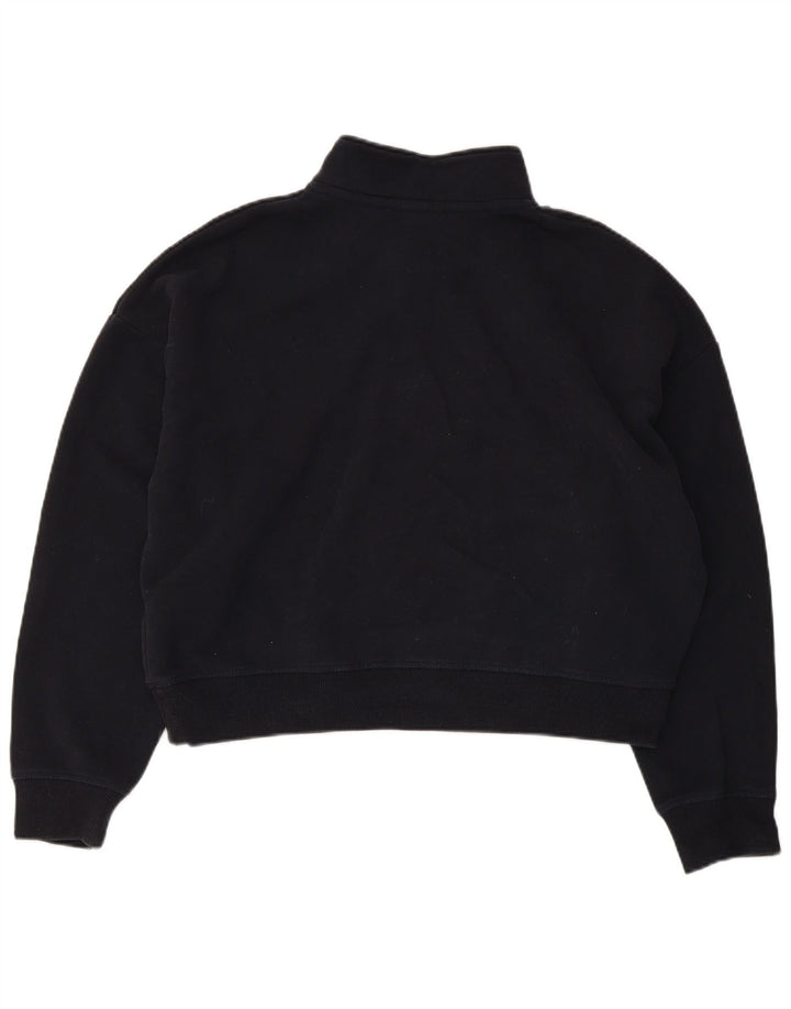 Superdry Damen Übergroßer Crop-Sweatshirt-Pullover UK 16 Large Marineblau