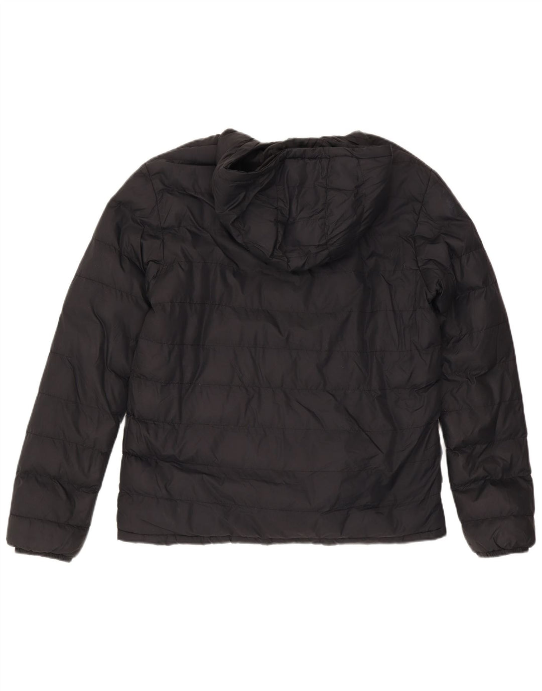 Mountain Warehouse Wattierte Herrenjacke mit Kapuze, UK 40, Größe L, aus schwarzem Nylon