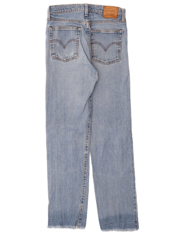Levi's Damen Wedgie Straight Jeans W25 L28 Blaue Baumwolle