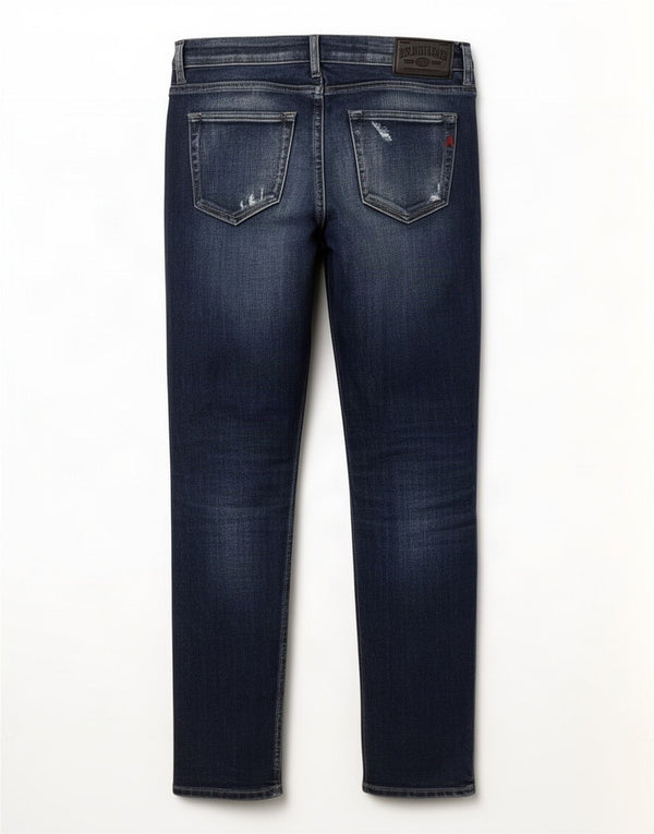 Replay Damen Katewin Distressed Skinny Jeans W25 L28 Blaue Baumwolle