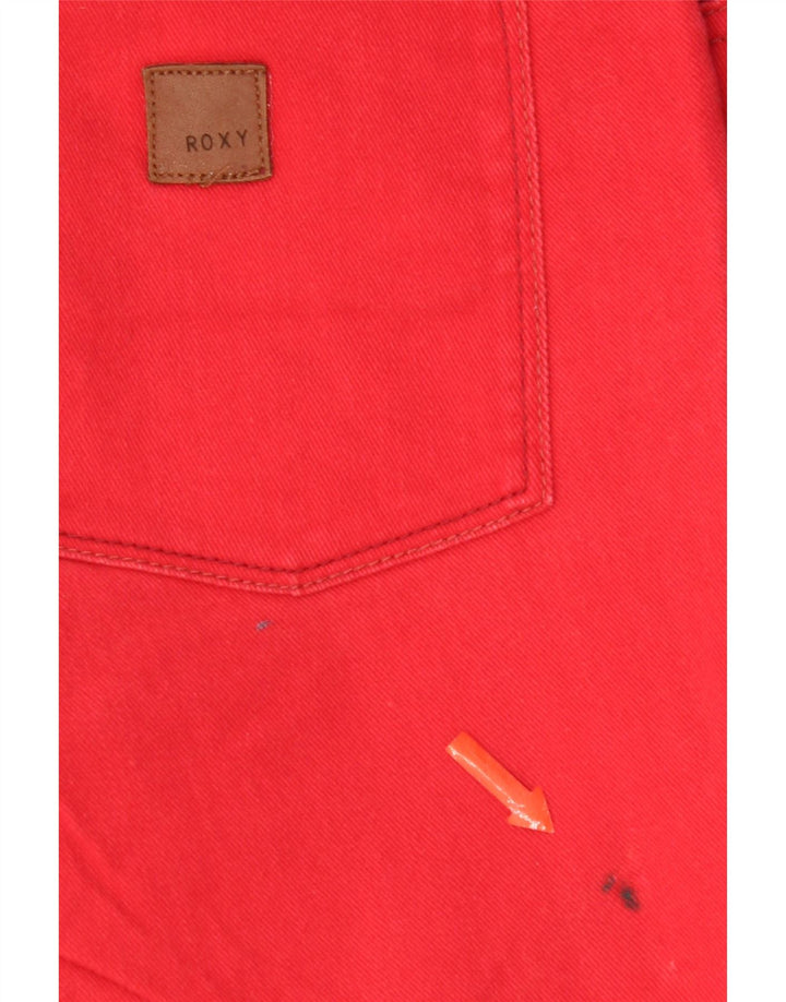 Roxy Damen Skinny Jeans US 8 Medium W28 L27 Rote Baumwolle