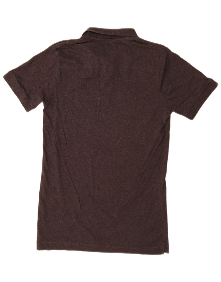 French Connection Herren-Poloshirt, Größe S, graue Baumwolle