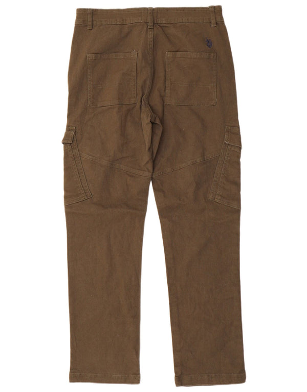 U.S. Polo Assn. Jungen-Cargohose mit normaler Passform, 14–15 Jahre, W30 L30, Grün