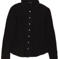 Penny Black Damenhemd UK 10 Small Schwarze Baumwolle