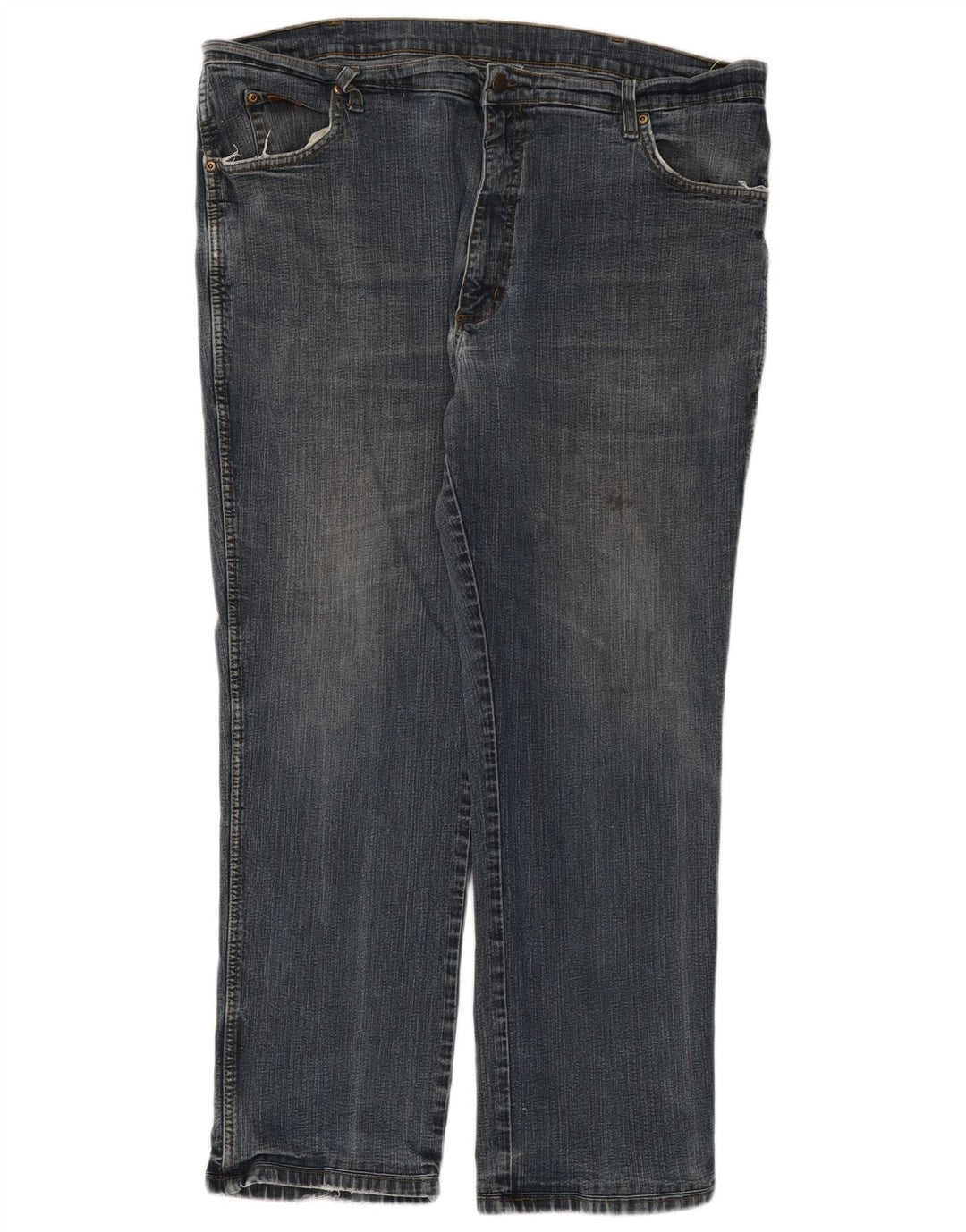 Wrangler Herren Texas Stretch Straight Jeans W42 L29 Blaue Baumwolle