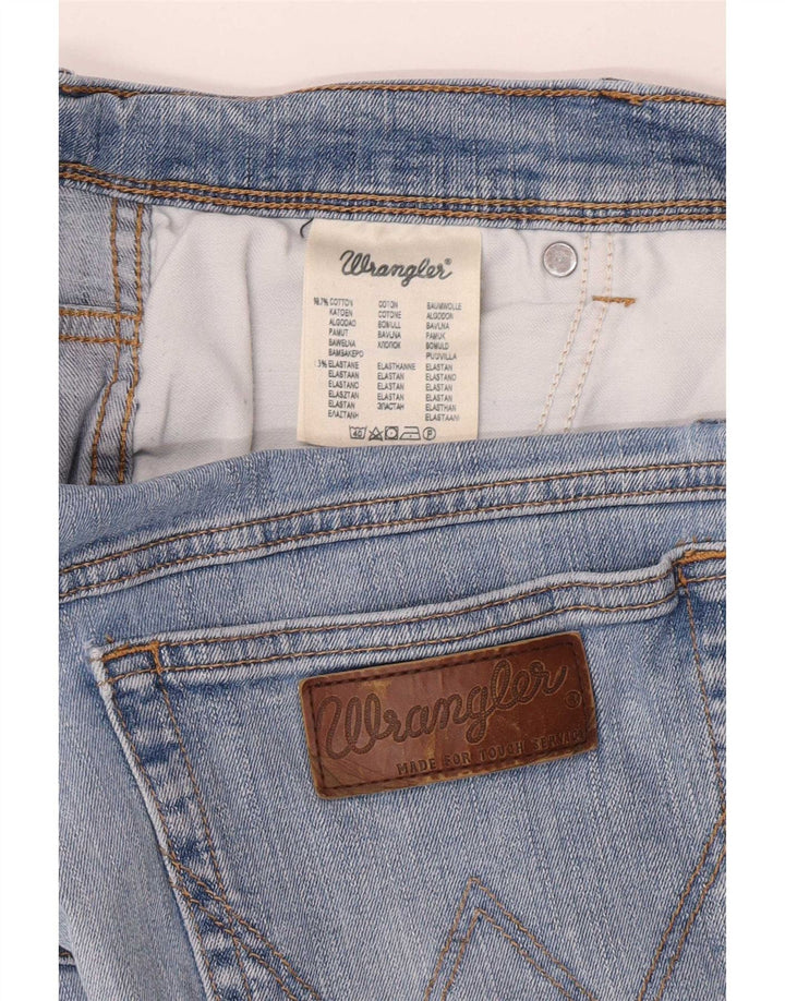 Wrangler Herren Texas Stretch Straight Jeans W34 L30 Blaue Baumwolle