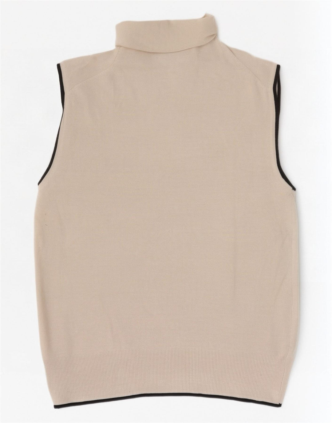 Zara Damen Weste Tank Top UK 12 Mittelbeige Viskose