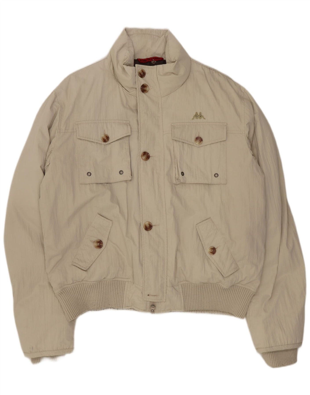 Kappa Herren Wattierte Jacke UK 42 XL Beige Polyester