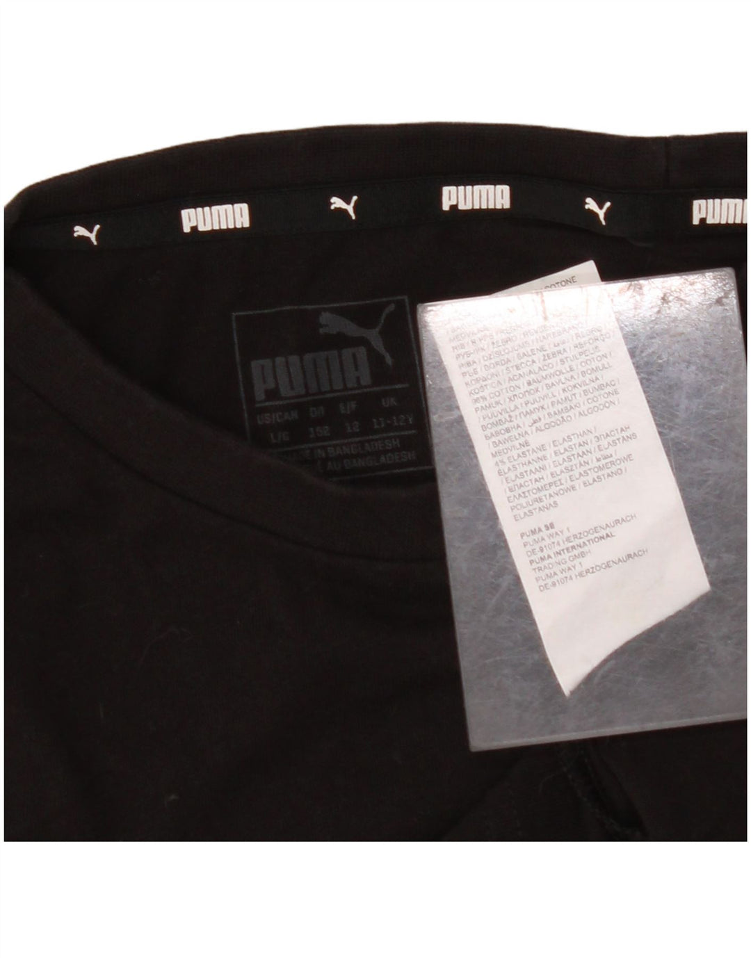 ADIDAS T-Shirt mit Grafik für Jungen, 11–12 Jahre, schwarze Baumwolle