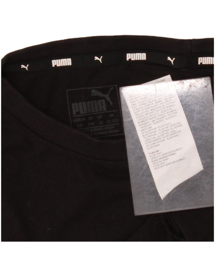 ADIDAS T-Shirt mit Grafik für Jungen, 11–12 Jahre, schwarze Baumwolle