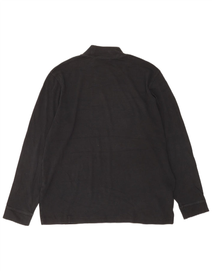 Eddie Bauer Herren-Top, langärmelig, groß, schwarze Baumwolle