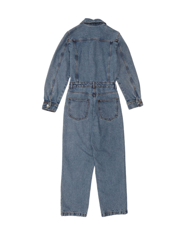 Zara Damen-Jeans-Overall, Größe S, Blau, Baumwolle, UK 10