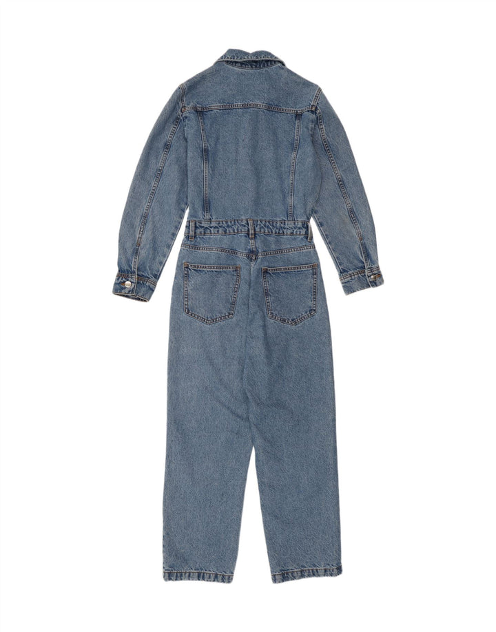 Zara Damen-Jeans-Overall, Größe S, Blau, Baumwolle, UK 10