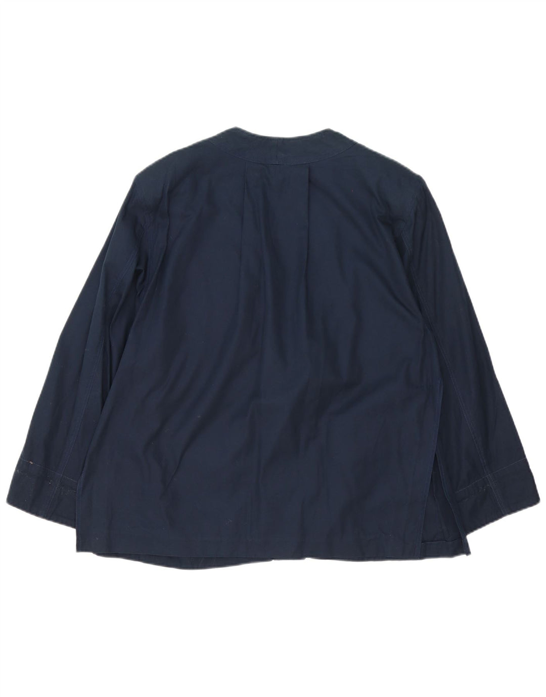 Vintage Damen Utility-Jacke UK 16 Large Marineblau Farbblock