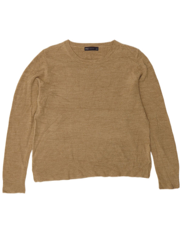 MARKS & SPENCER Damenpullover UK 14 Medium Beige Acryl