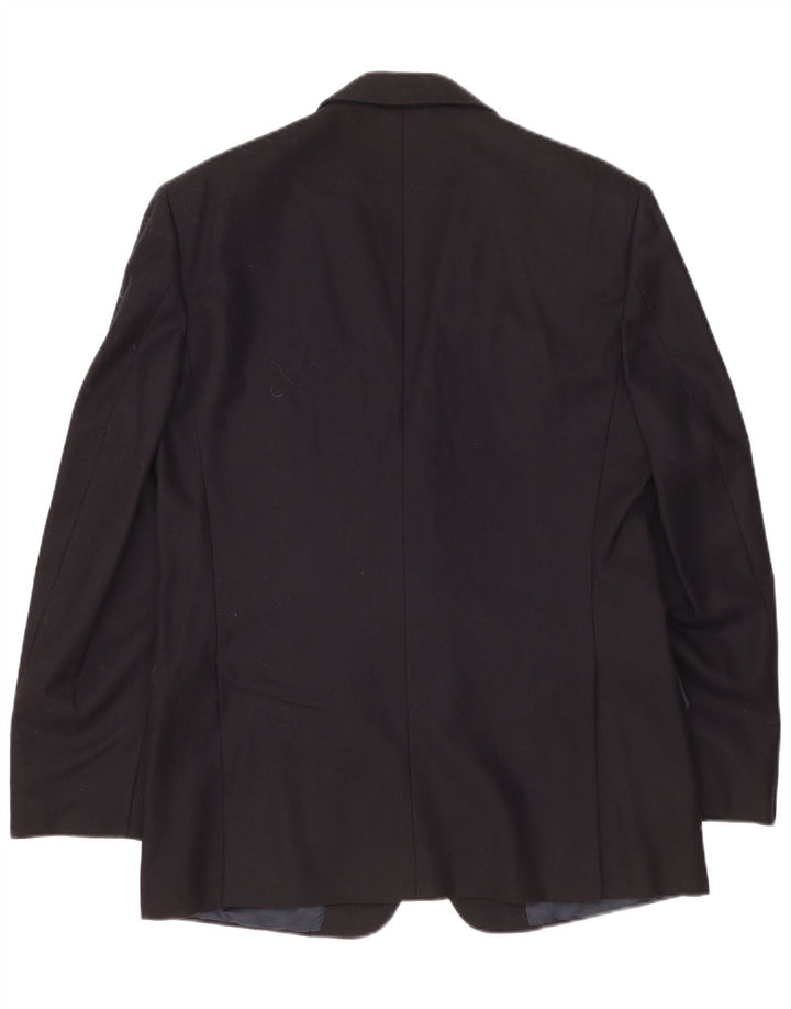 BURBERRYS Herren-Blazer mit 2 Knöpfen, IT 50, mittelmarineblaue Wolle