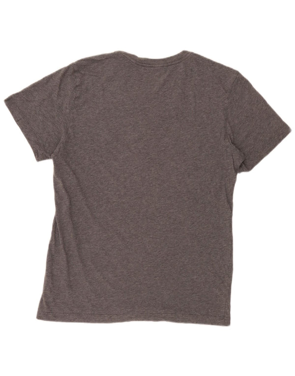 Nike Herren Dri Fit Graphic T-Shirt Top Small Grau Baumwolle