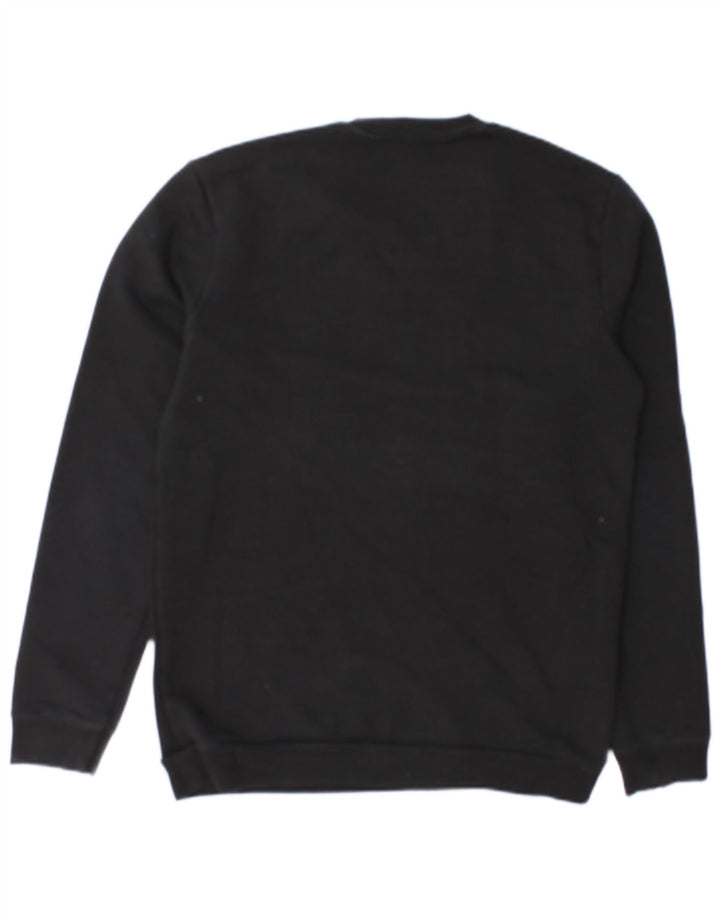 Benetton Herren-Sweatshirt mit Grafik, mittlere schwarze Baumwolle