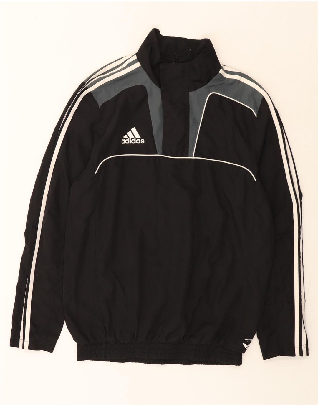 Adidas Herren Anorak Jacke UK 36 Small Schwarz Colourblock Polyester