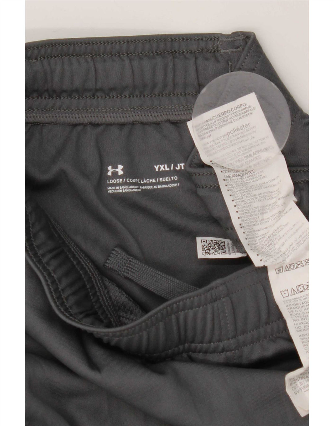 Under Armour Jungen-Sportshorts, 13–14 Jahre, XL, graues Polyester