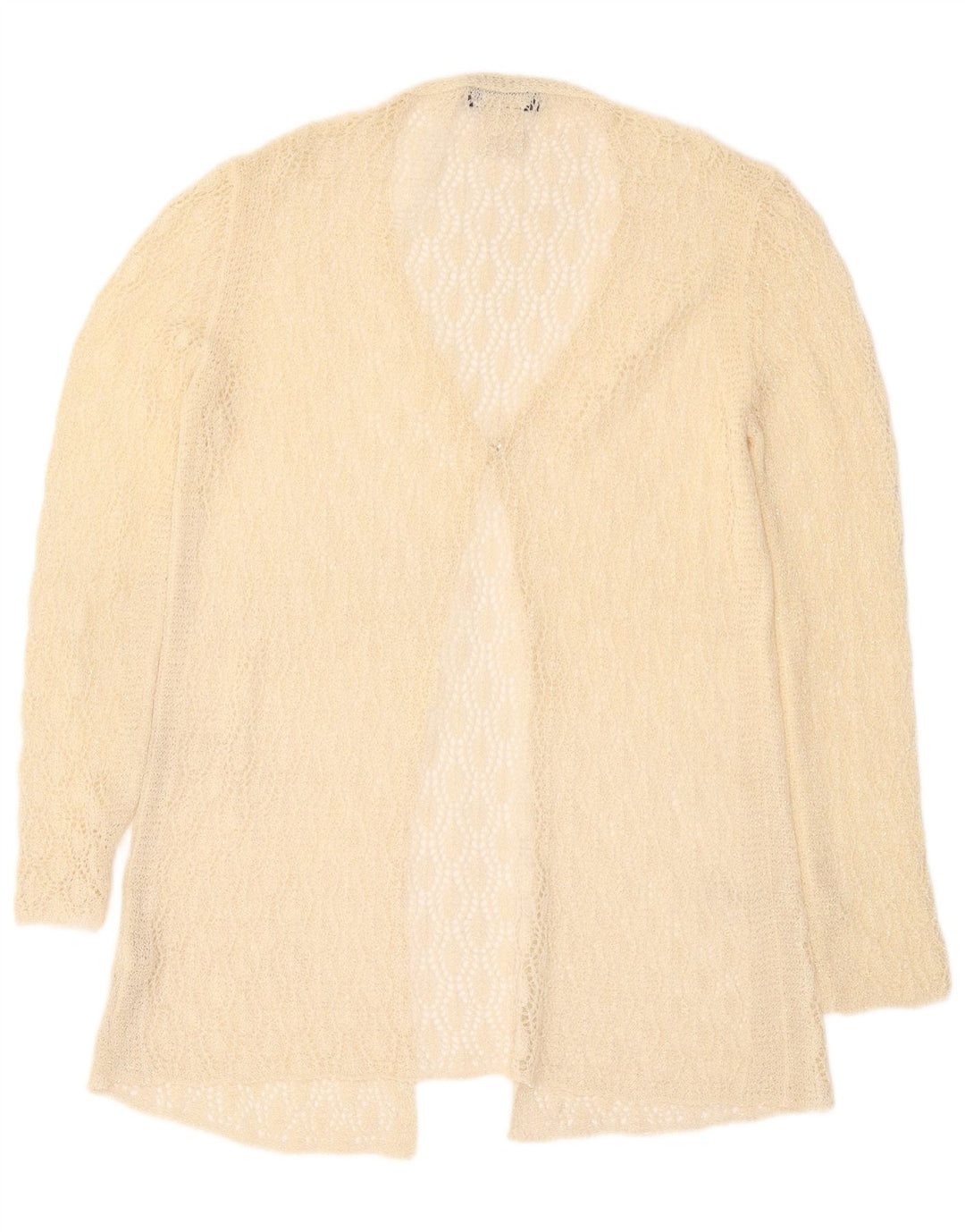 Durchsichtiger Damen-Cardigan von Les Copains IT 42 Medium Off White