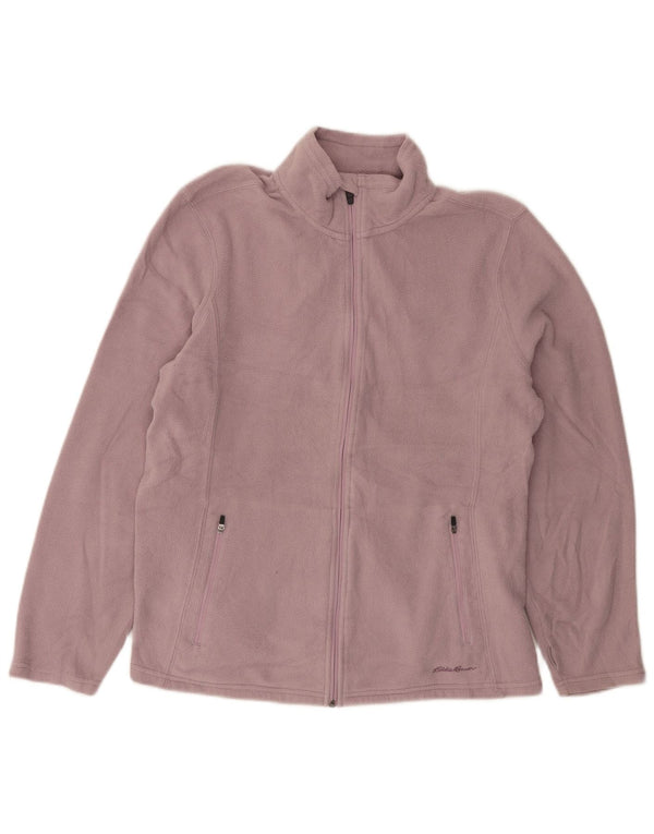 Eddie Bauer Damen Fleecejacke UK 16 Large Lila Polyester