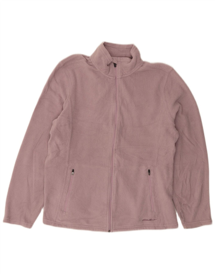 Eddie Bauer Damen Fleecejacke UK 16 Large Lila Polyester