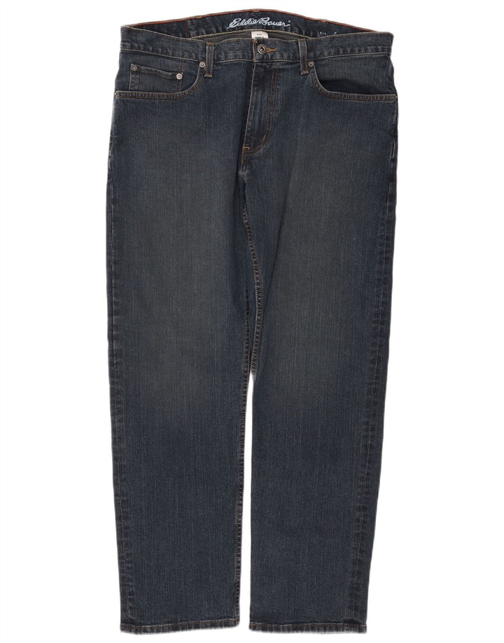EDDIE BAUER Herren Straight Jeans W36 L30 Blau