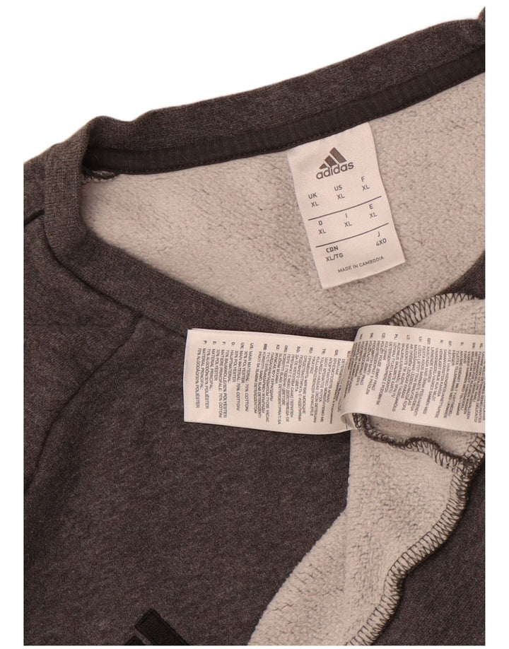 Adidas Herren Sweatshirt Pullover XL Grau Baumwolle