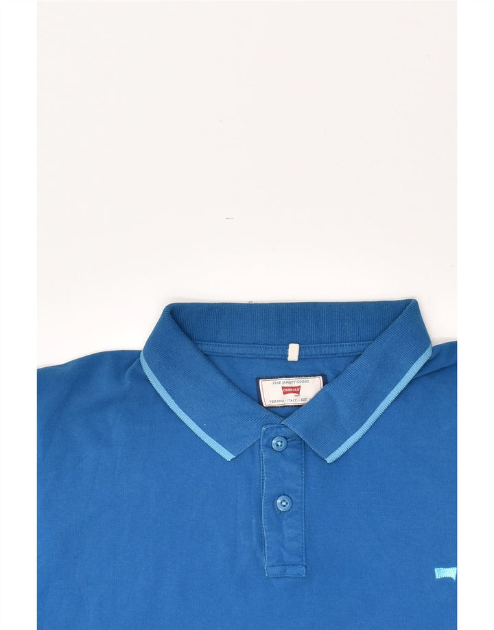 CARRERA Mens Polo Shirt XL Blue Cotton | Vintage Carrera | Thrift | Second-Hand Carrera | Used Clothing | Messina Hembry 