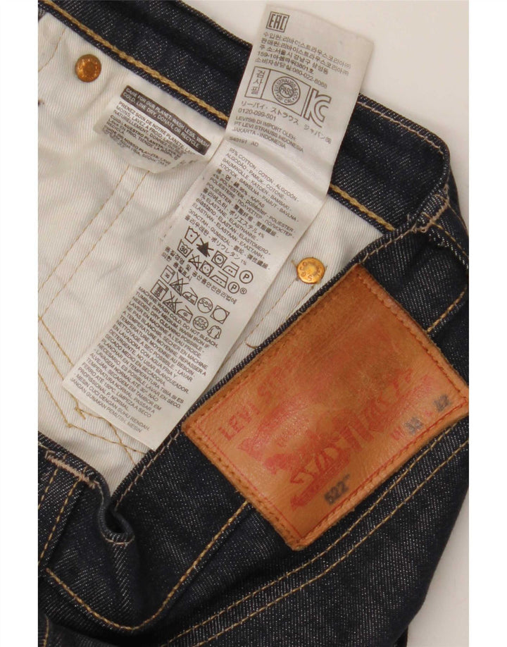 Levi's Herren 522 Straight Jeans W32 L32 Marineblaue Baumwolle