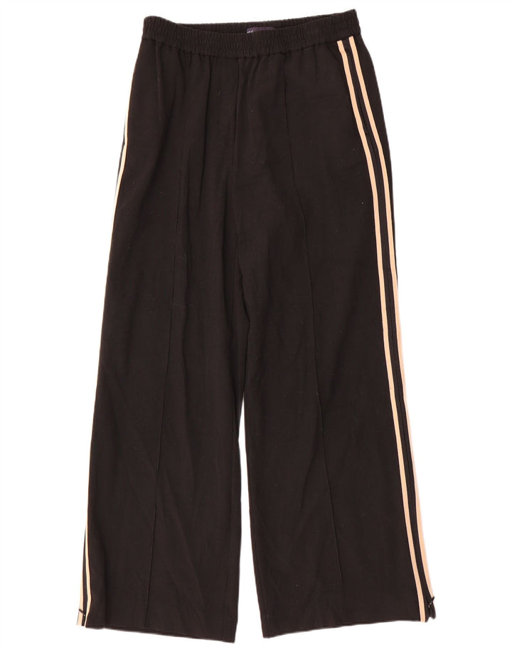 Marks & Spencer Damen-Trainingshose mit weitem Bein, UK 12, Mittelschwarz
