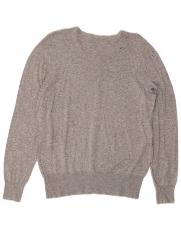 Marks & Spencer Damen-Cardigan-Pullover UK 16 Große grau gefleckte Viskose